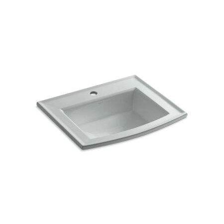Kohler Archer Drop-In Bathroom Sink With Single Faucet Hole 2356-1-95